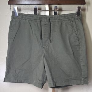 GAP Men's Olive Green Elastic Mens Large Drawstring Waist Easy Essential Shorts